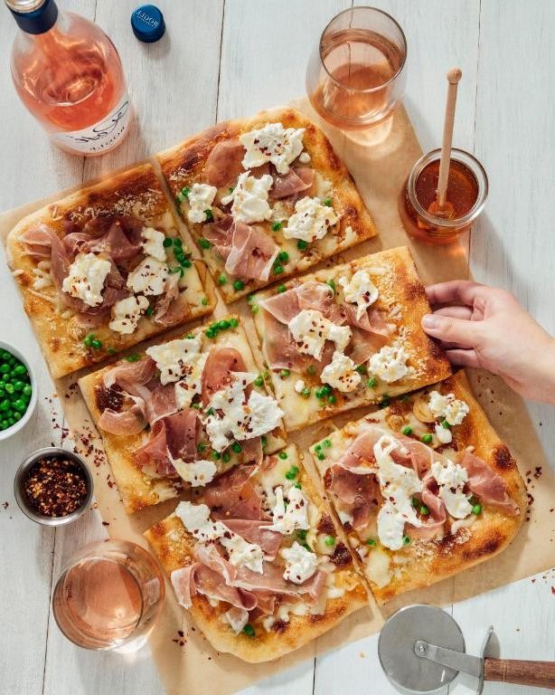 Pea and Prosciutto Flatbread