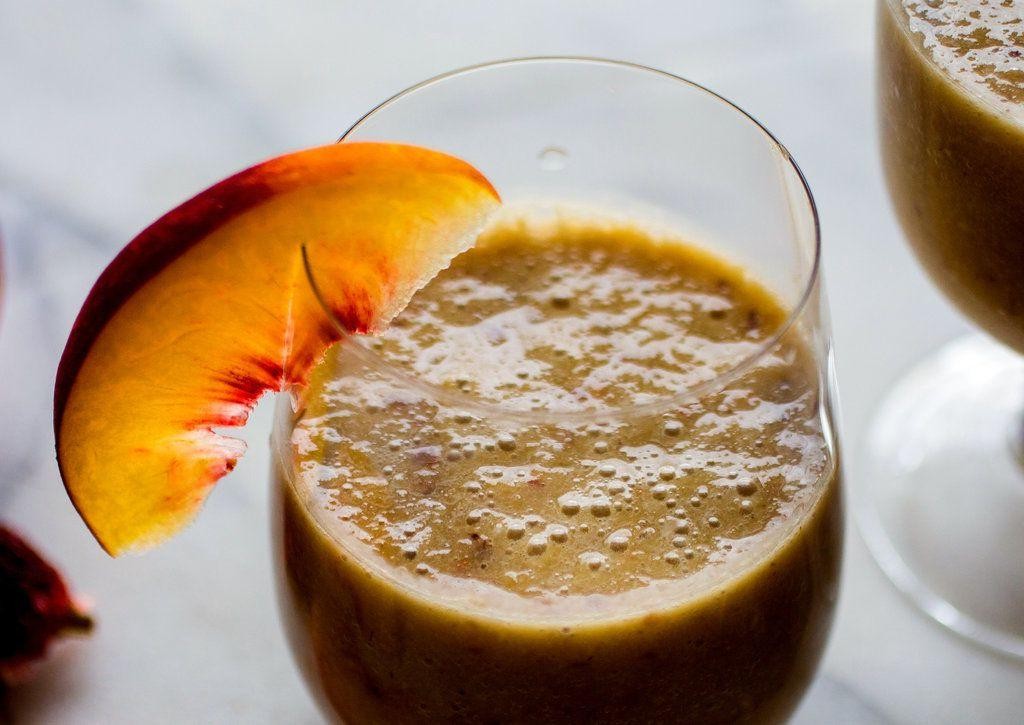 Peach Almond Milk Smoothie