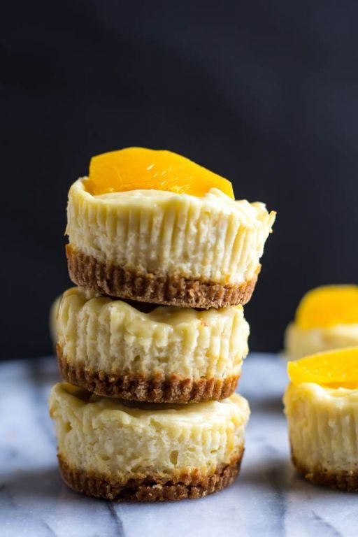 Peach Cobbler Mini Graham Cracker Cups