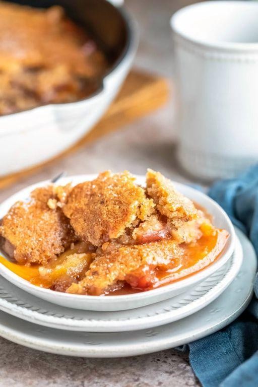 Peach Kolache with Brown Sugar Topping