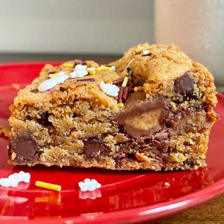 Peanut Butter Cup Stuffed Cake