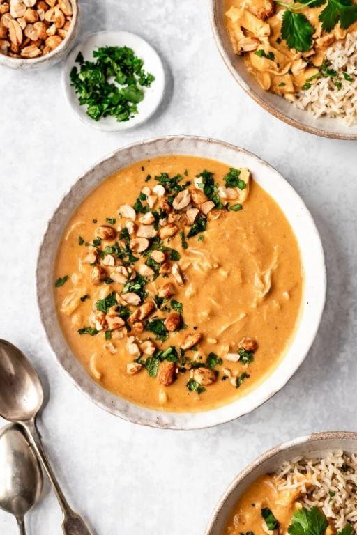 Peanut Butter Pumpkin Protein Soup