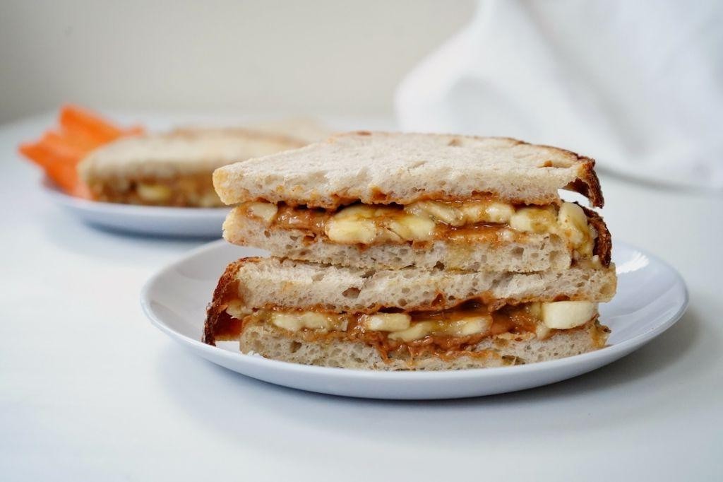 Peanut Butter and Banana Sandwiches