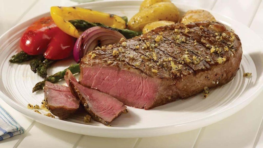 Peppercorn Crusted Strip Steak