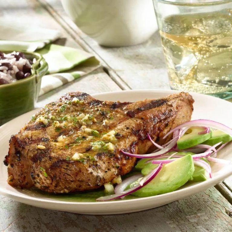 Pernil-Style Pork Chops with Mojo Criollo