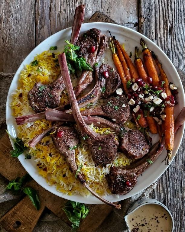 Persian Lamb Shoulder with Saffron and Barberries