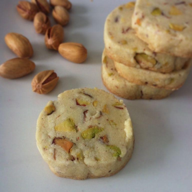 Persian Rosewater and Pistachio Cookies