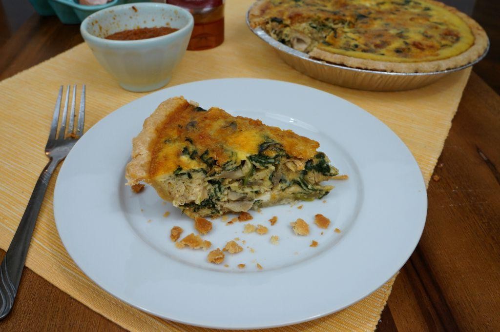 Pesto Chicken Quiche