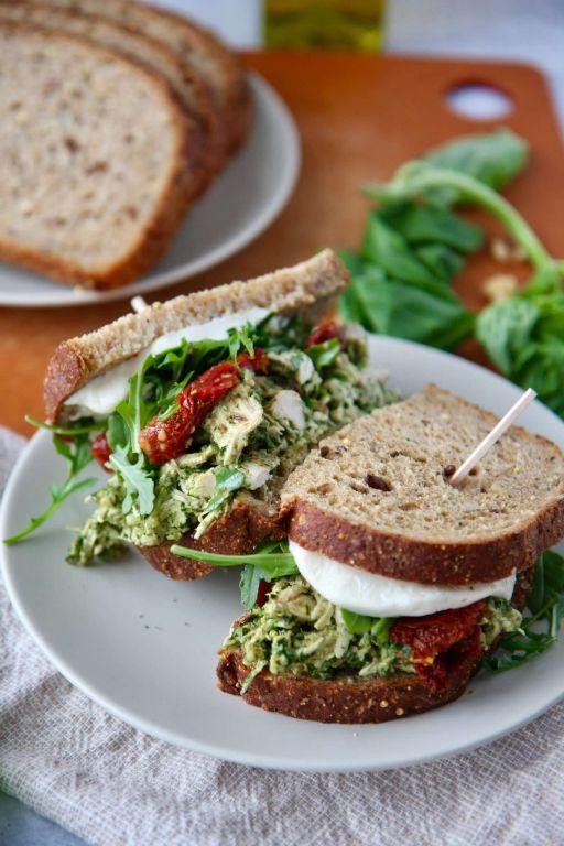 Pesto Chicken and Sun-Dried Tomato Panini