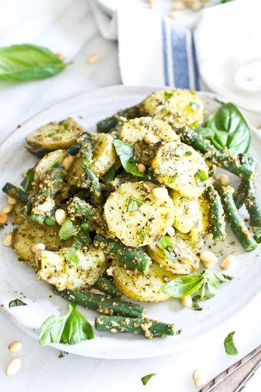 Pesto Potato Salad with Green Beans