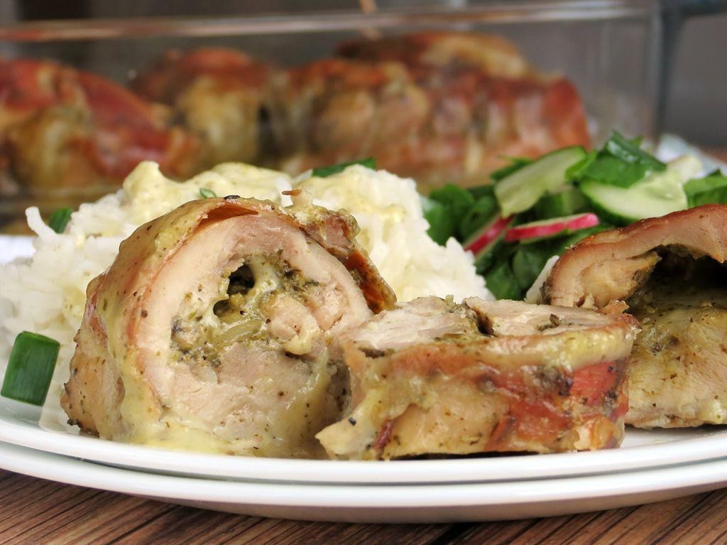 Pesto Stuffed Boneless Chicken Thighs