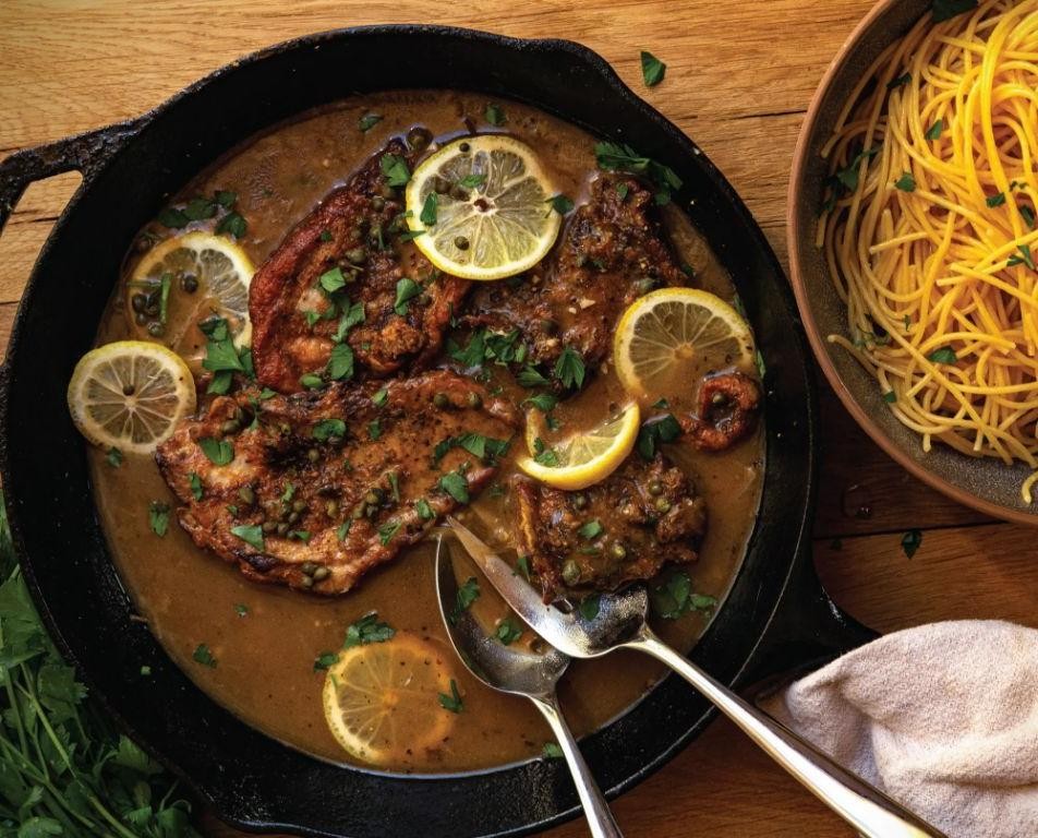 Pheasant Breast Piccata with Lemon and Capers