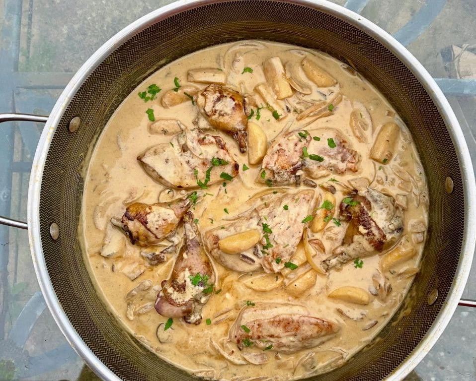 Pheasant Breast Stuffed with Apples and Sage