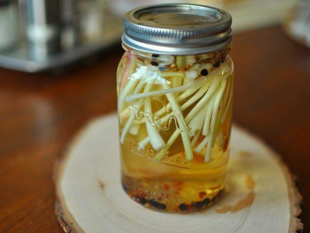 Pickled Ramps with Spices