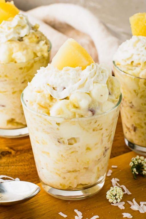Pineapple Jello Pudding with Cool Whip and Coconut