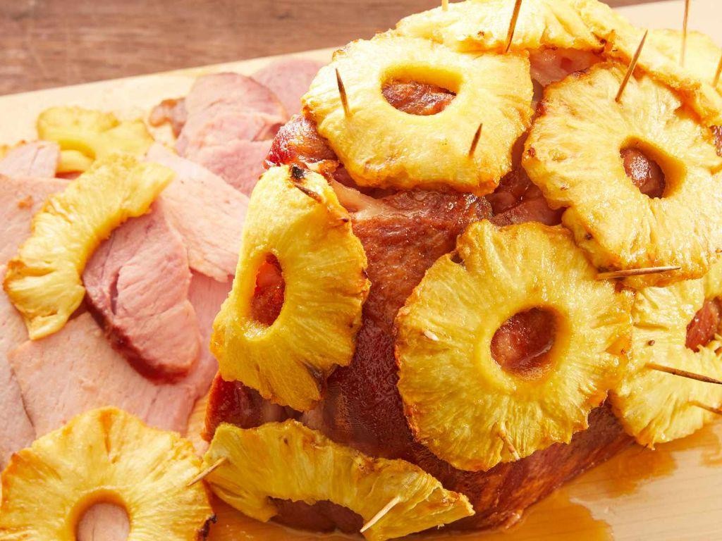 Pineapple Juice and Brown Sugar Baked Ham
