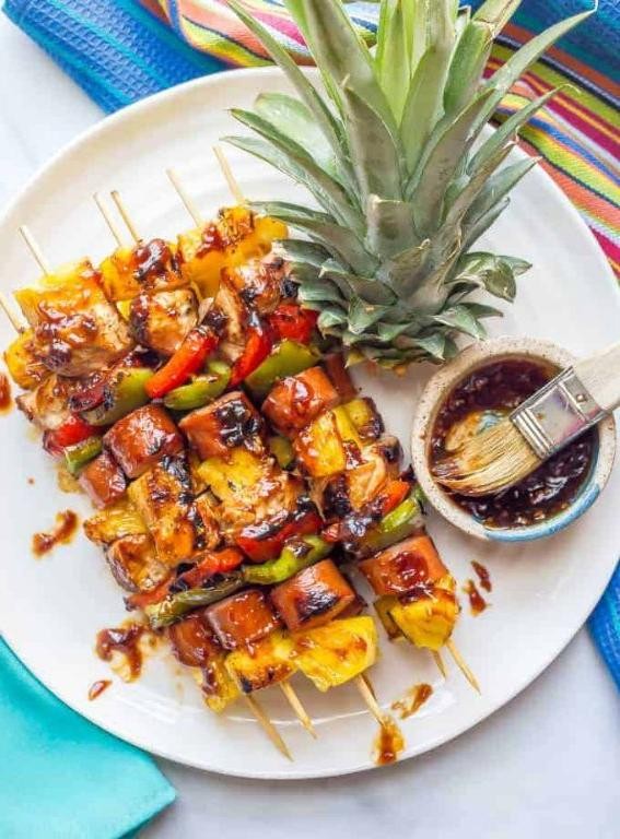 Pineapple Teriyaki Chicken Kebabs
