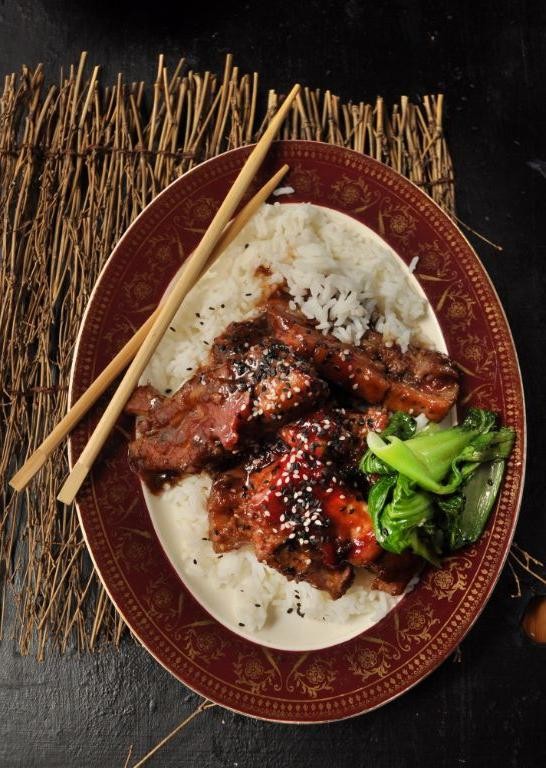 Plum and Pork Belly Stir-Fry with Soy Glaze