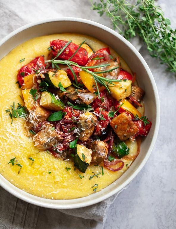 Polenta with Roasted Vegetables