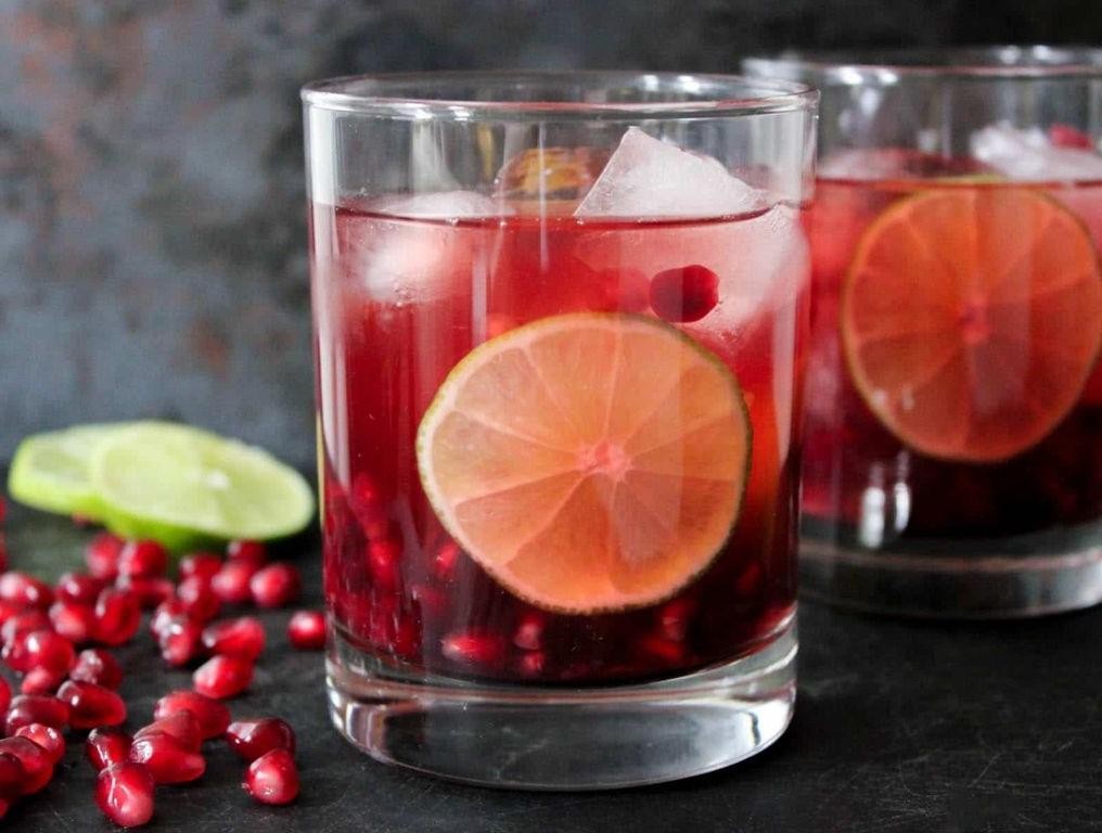 Pomegranate Vodka Gimlet