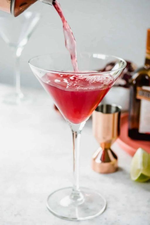 Pomegranate Vodka Martini with a Tart Finish