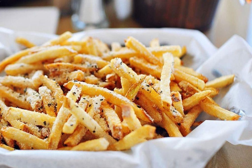 Pommes Frites with Blue Cheese and Chives