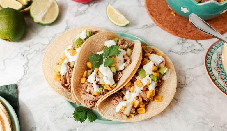 Pork Carnitas with Lime Crema