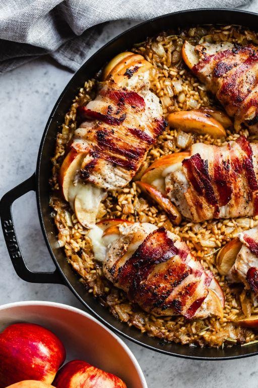 Pork Chop and Apple Stuffed Peppers