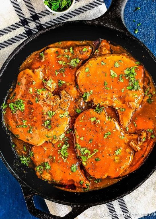 Pork Chops in Criollo Beer Sauce