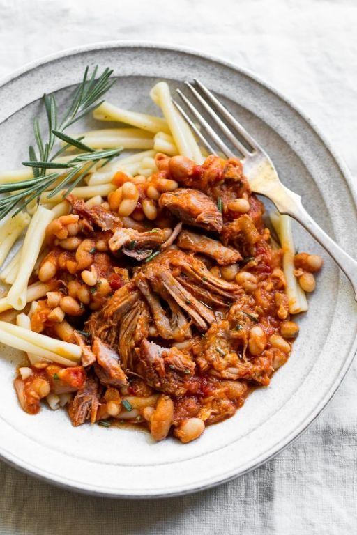 Pork and Cannellini Bean Stew with Rosemary