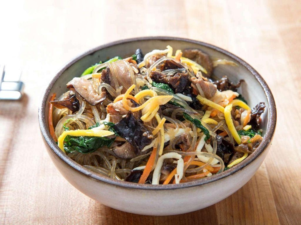 Pork and Spinach Japchae