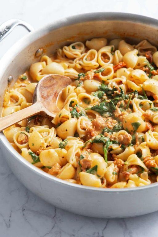 Pork and Sun-Dried Tomato Pasta Bake