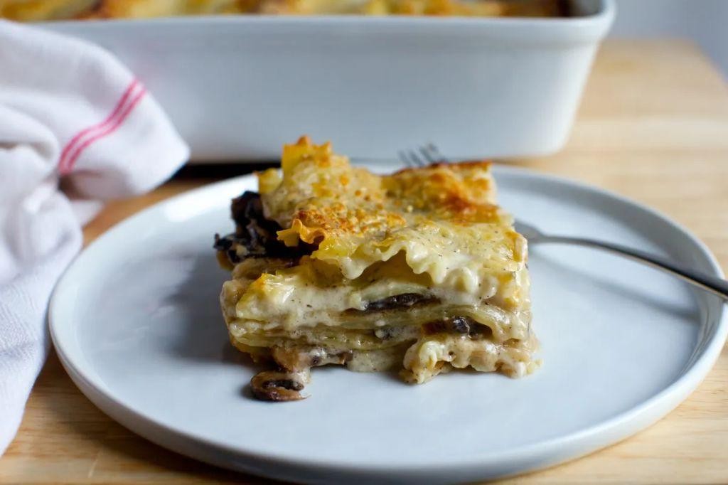 Portobello Mushroom and Swiss Chard Lasagna