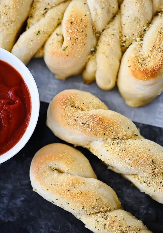 Potato Breadsticks with Parmesan Coating