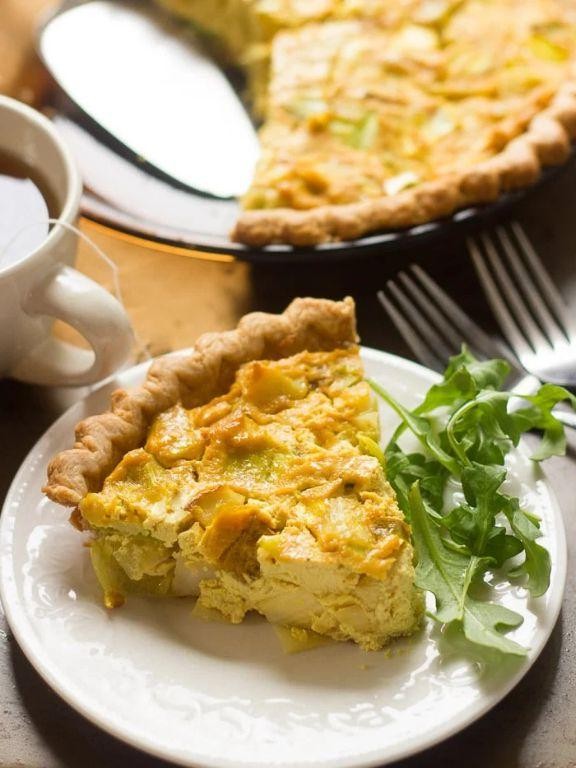 Potato and Leek Quiche