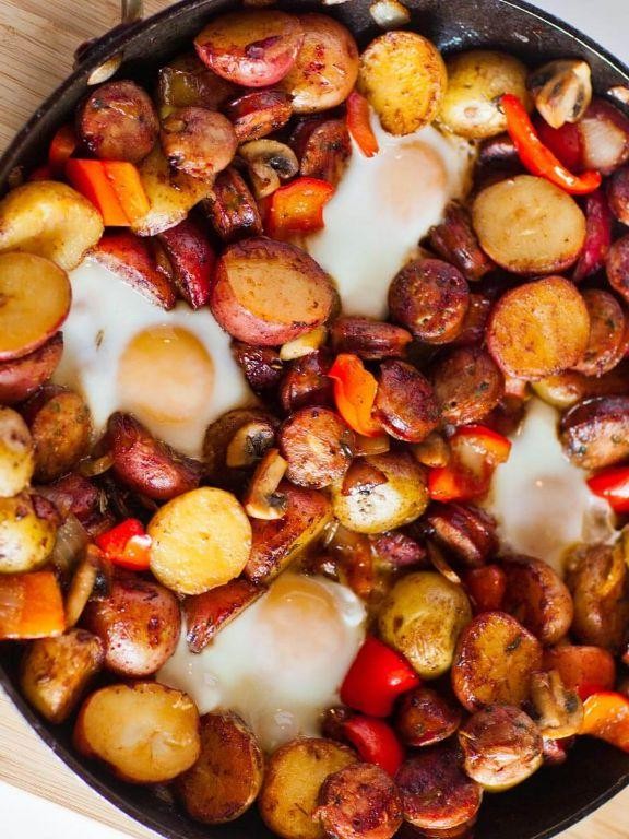 Potato and Sausage Breakfast Skillet