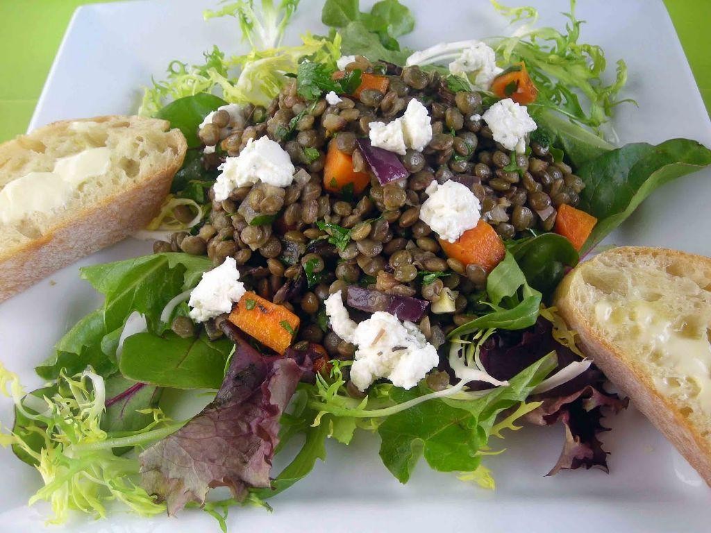 Provençal Lentil Salad with Goat Cheese
