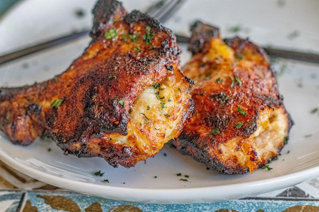 Puerto Rican Pork Chops with Sweet Plantain Glaze