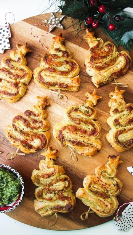 Puff Pastry Christmas Tree Appetizers