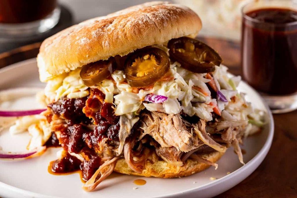 Pulled Pork Sandwich with Coleslaw