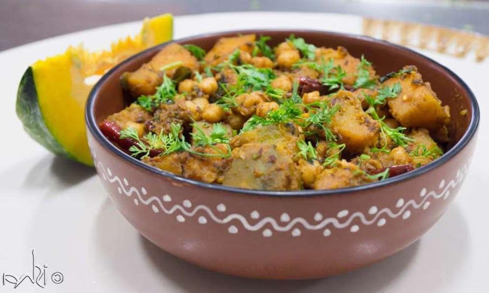 Pumpkin Chana Masala