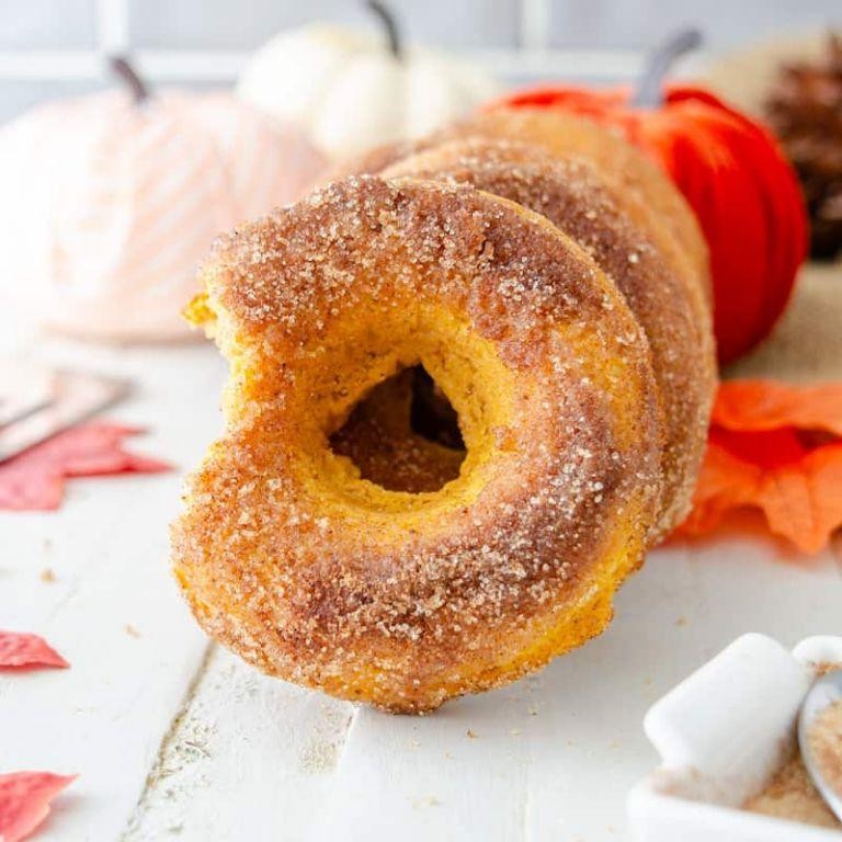 Pumpkin Spice Almond Flour Donuts