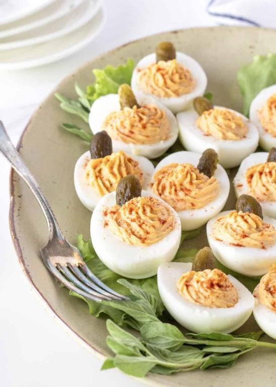 Pumpkin Spice Deviled Eggs