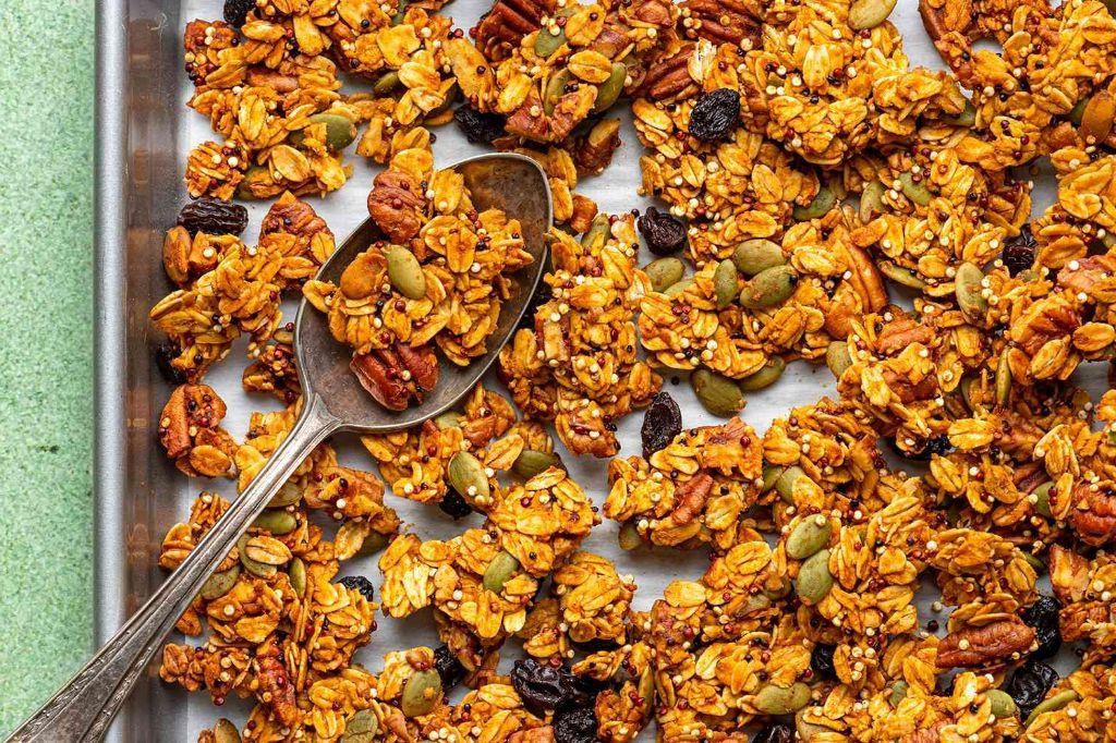 Pumpkin Spice Granola Clusters
