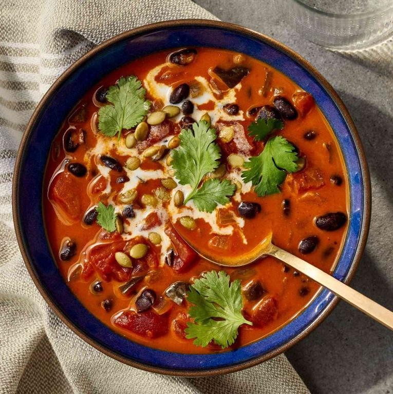 Pumpkin and Black Bean Taco Soup