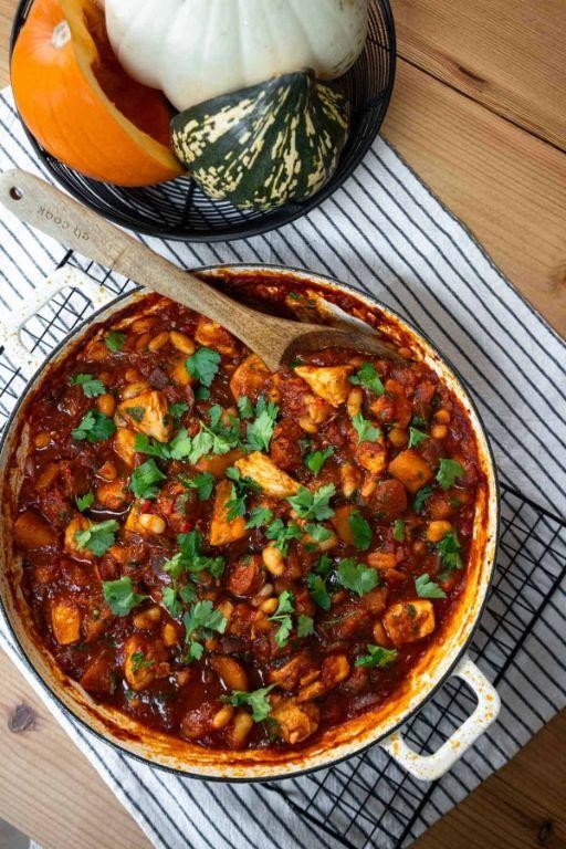 Pumpkin and Chorizo Casserole with Smoked Paprika
