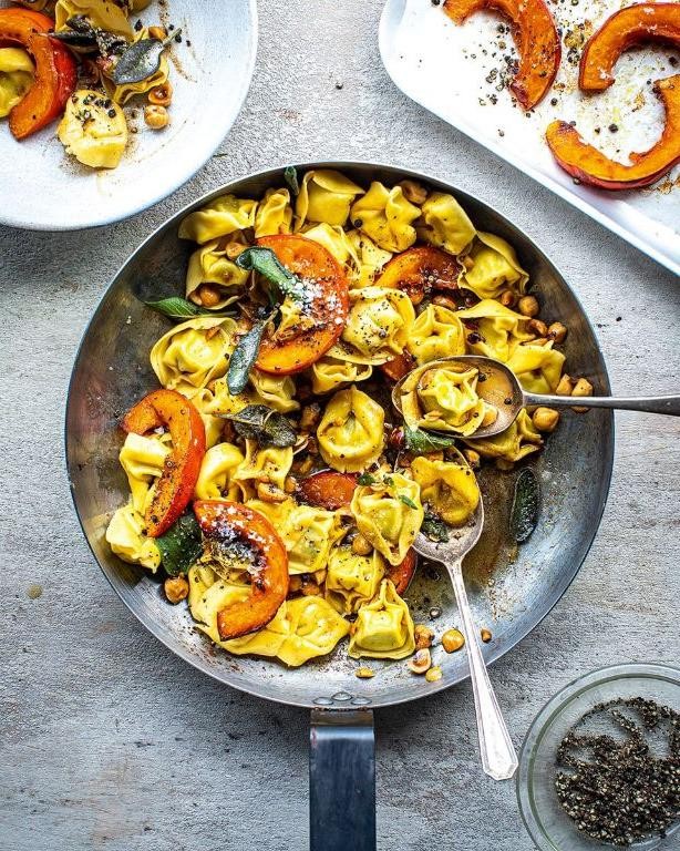 Pumpkin and Sage Tortellini with Brown Butter