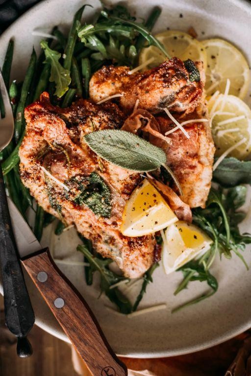 Quick and Easy Veal Saltimbocca with Lemon Butter