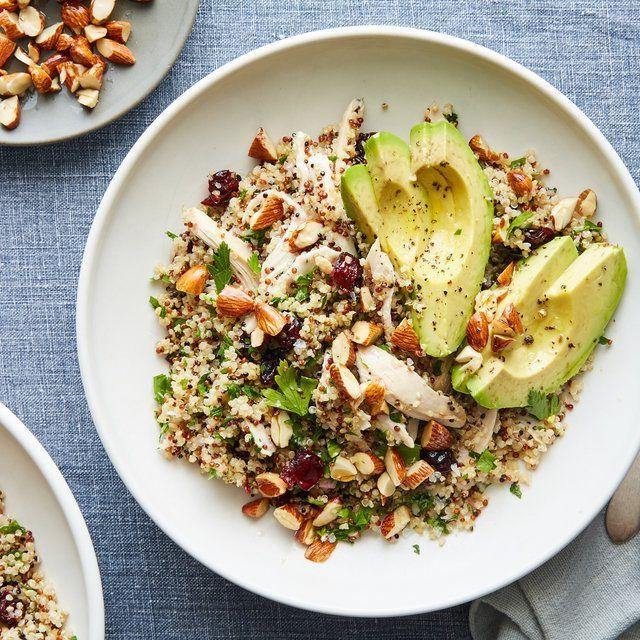 Quinoa Chicken Salad with Avocado Dressing