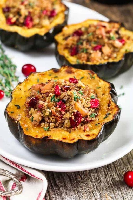 Quinoa Stuffed Acorn Squash